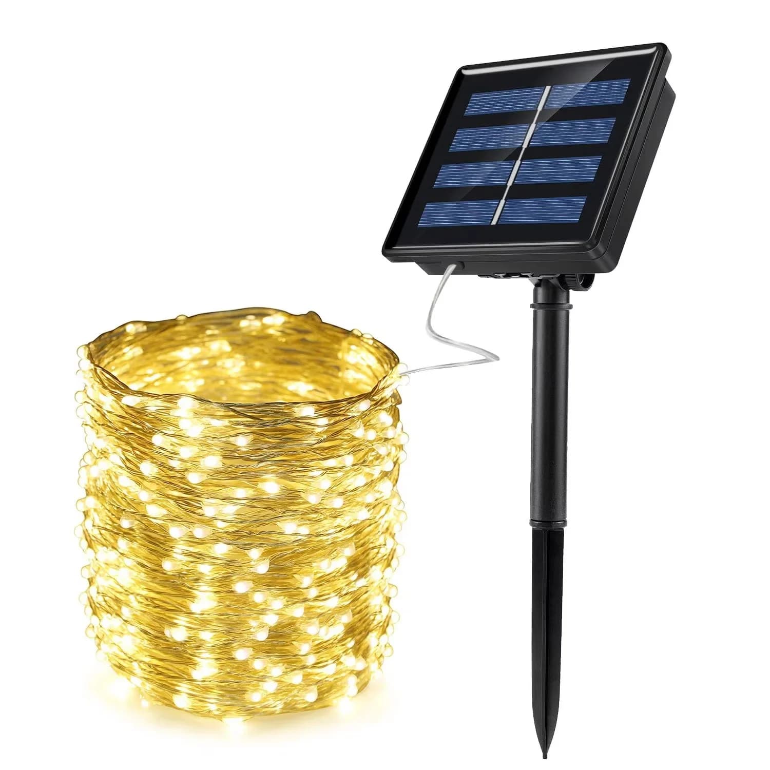 Solarni LED vilinske verižne luči, vodoodporne