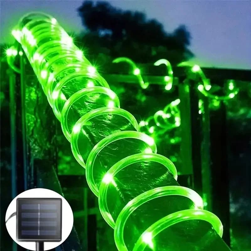 Solarna LED vrvna potna luč, 8 načinov