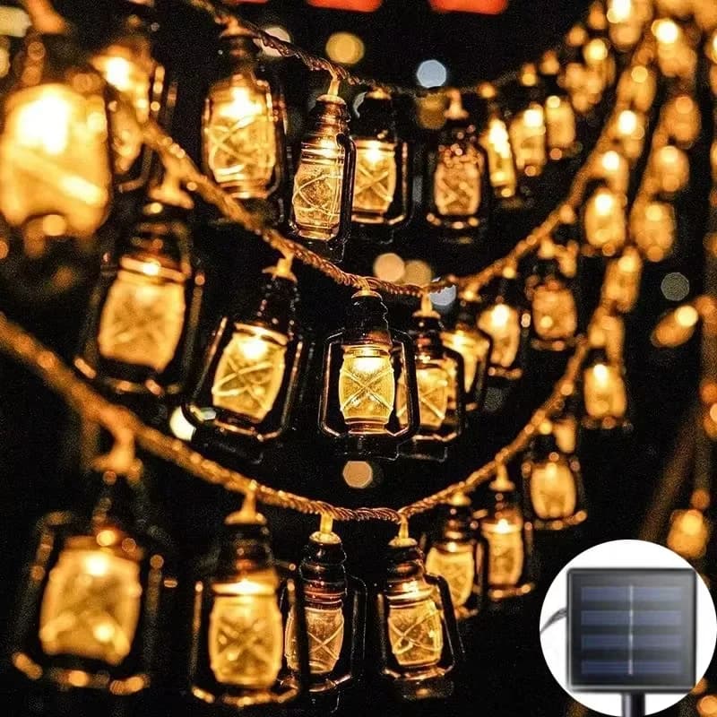Solarna topla bela LED vrta svetila za vrt