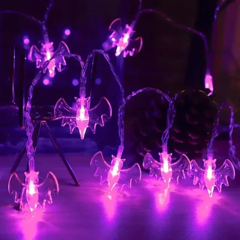 LED lučke noht (Halloween) na baterije, sveteče