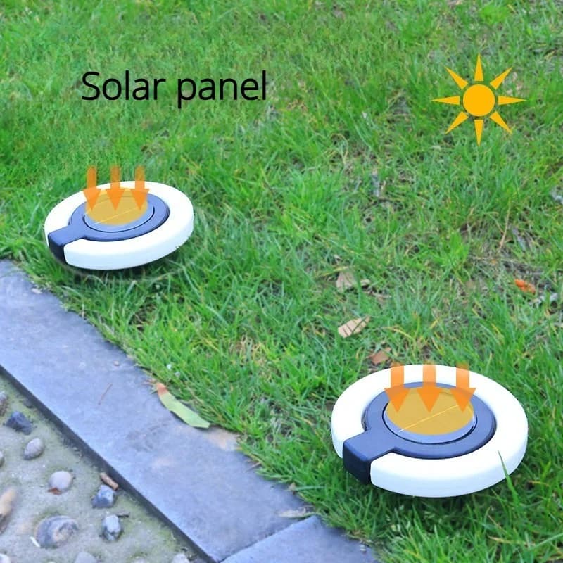 Vodoodporna solarna aperturna luč za vrt in travnik