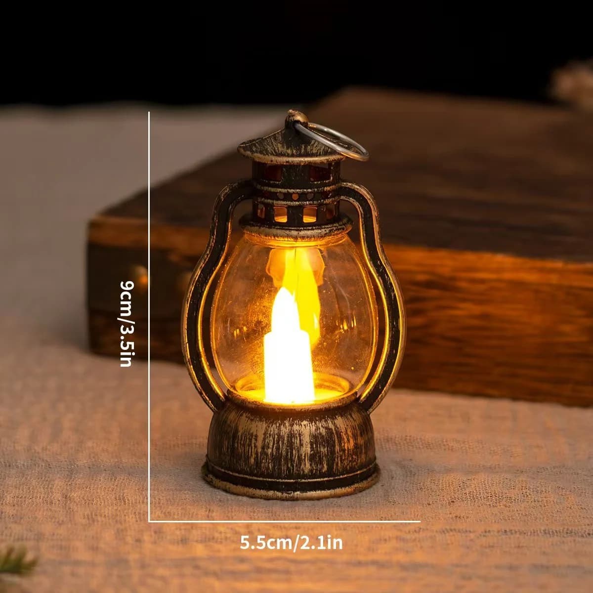 Retro mini LED lanta s toplim sijajem – nočna luč
